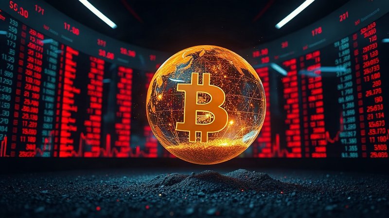 Финал крупной криптобиржи: CoinEx объявила о закрытии торгов и выводе депозитов Концептуальное изображение закрытия криптовалютной платформы с застывш