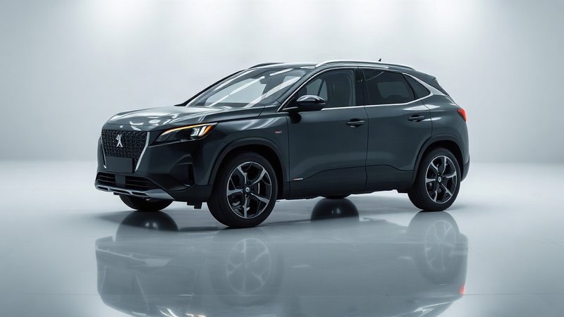 Peugeot готовит расширенную комплектацию: как бренд намерен бороться с конкурентами Современный кроссовер Peugeot в студийном освещении с включенной свето