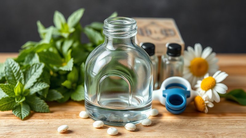 Физиология баугиниевой заслонки: как илеоцекальный клапан предотвращает рефлюкс из толстого кишечника Прозрачный стеклянный графин с настойкой из целебных трав на кухонном